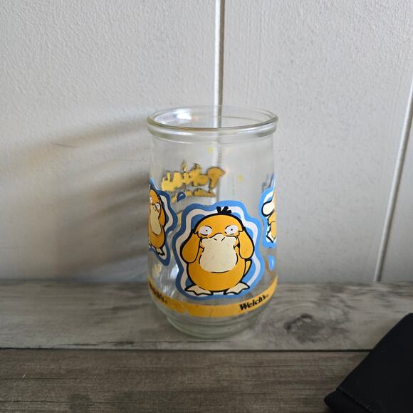 Pokemon Welch's Glass Jelly Jar #54 Psyduck - Picture 1 of 2
